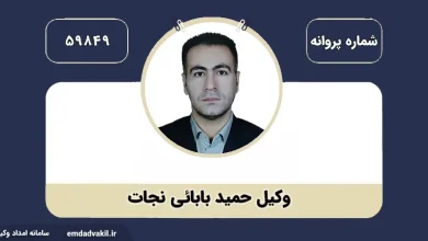 وکیل حمید بابائی نجات بهترین وکیل در زمینه ملکی وثبتی در تهران